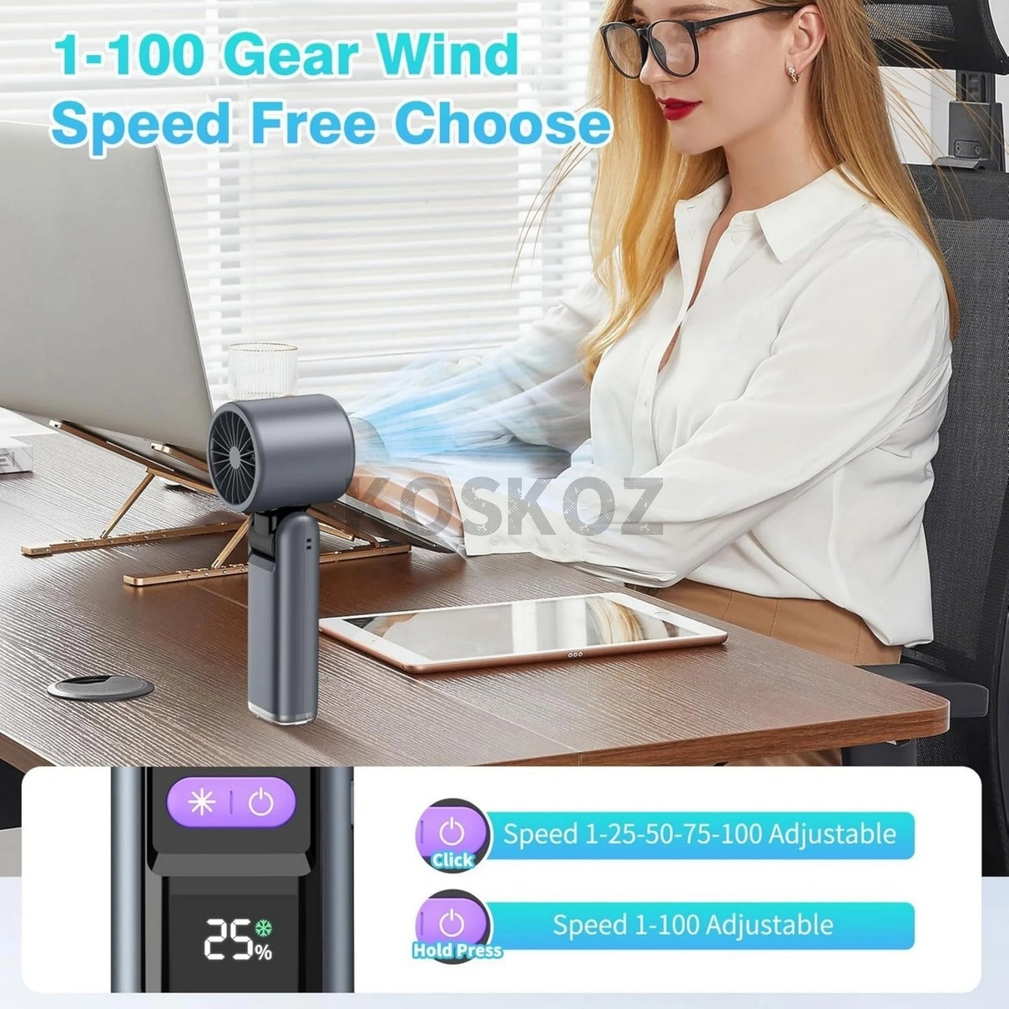 Mini Power- Handheld Fan