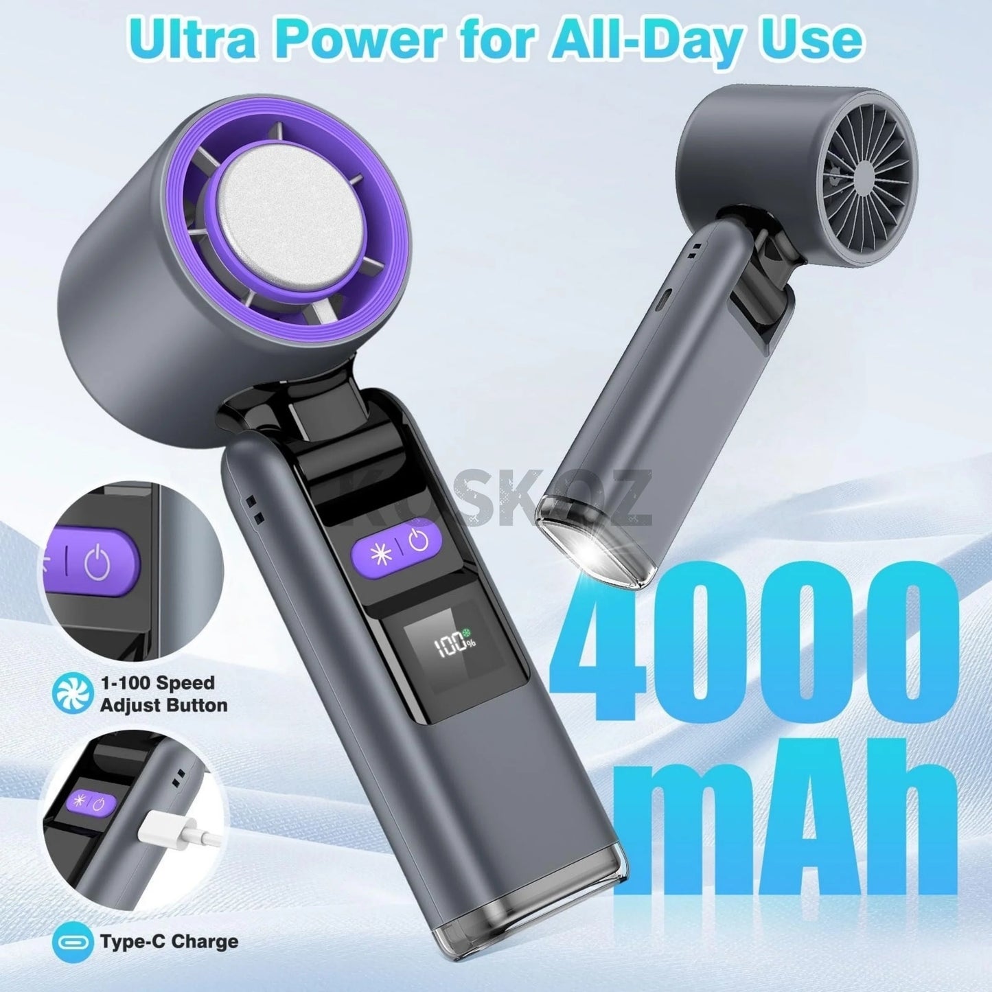 Mini Power- Handheld Fan
